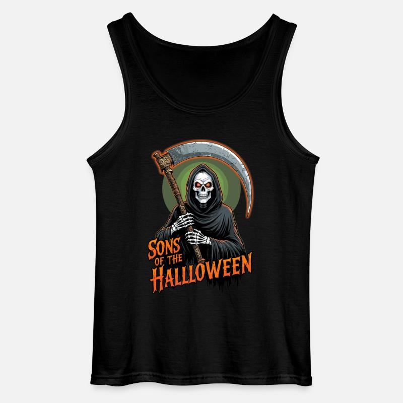 Halloween Sensenmann - Gildan Männer Tank Top - Schwarz