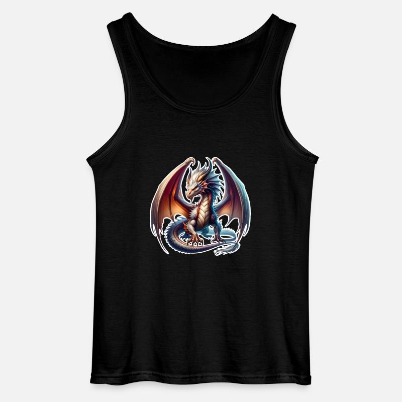 Drache - Gildan Männer Tank Top - Schwarz