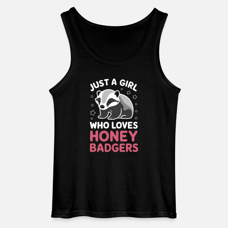 Dachs Honigdachs Tier - Gildan Männer Tank Top - Schwarz