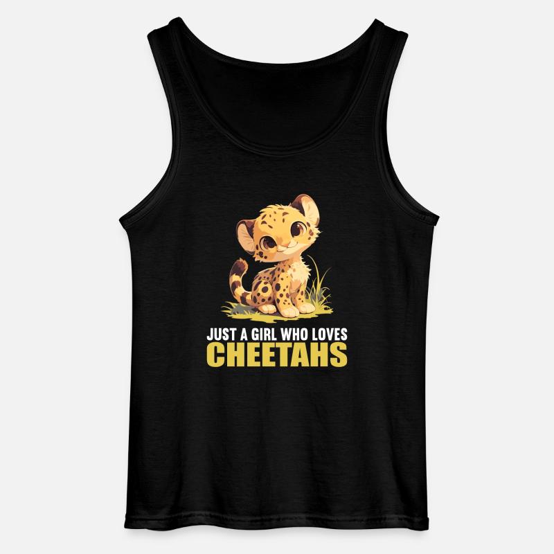 Cheetah Geparde Gepard - Gildan Männer Tank Top - Schwarz