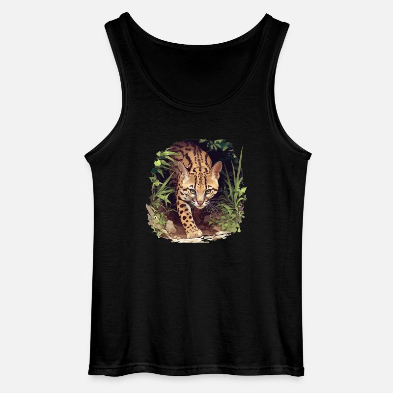 Ocelots Ocelot - Gildan Männer Tank Top - Schwarz