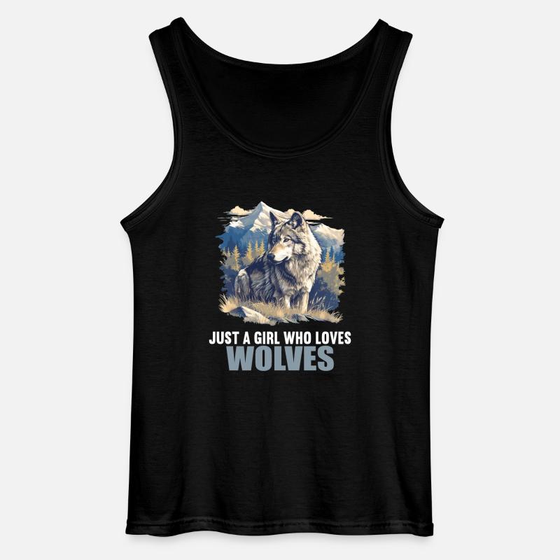 Wölfe Wolf - Gildan Männer Tank Top - Schwarz