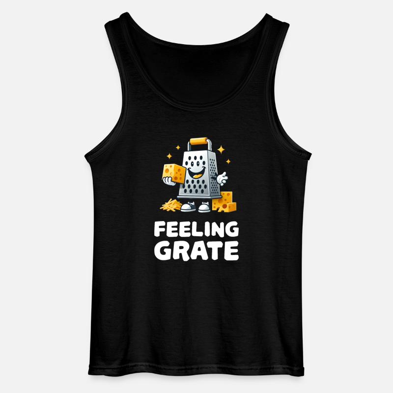 Feeling Grate Käsereibe - Gildan Männer Tank Top - Schwarz