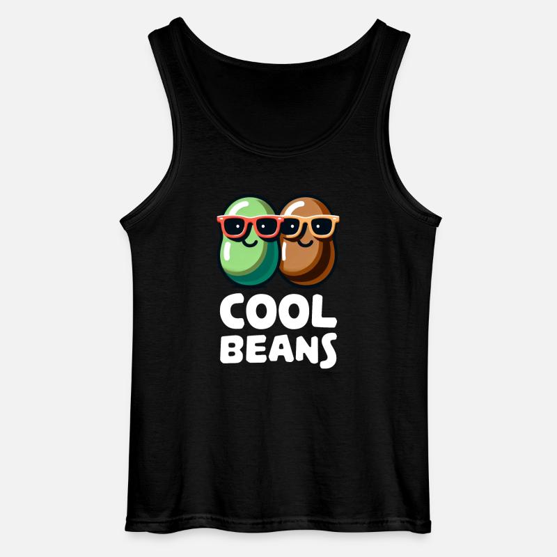 Coole Bohnen Lustiges Bohnendesign - Gildan Männer Tank Top - Schwarz