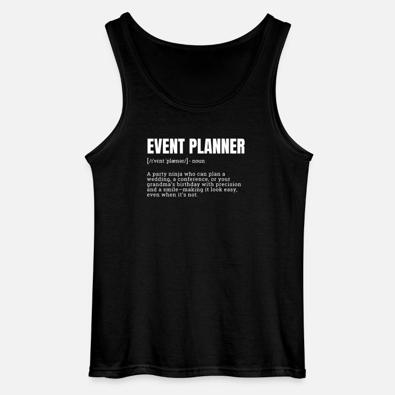 Creative Event Planner Definition T-Shirts - Gildan Männer Tank Top - Schwarz