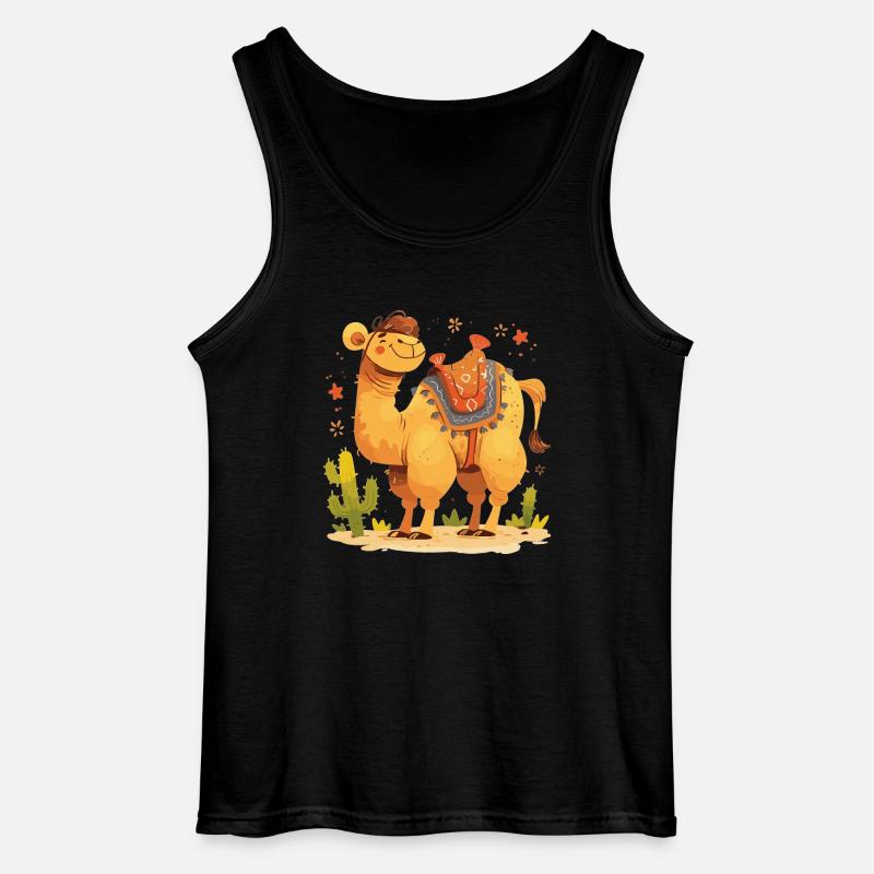 Camel Kamele Kamel - Gildan Men’s Tank Top - black