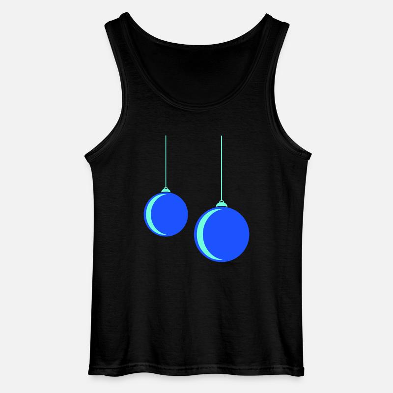 Weihnachtskugel - Gildan Männer Tank Top - Schwarz