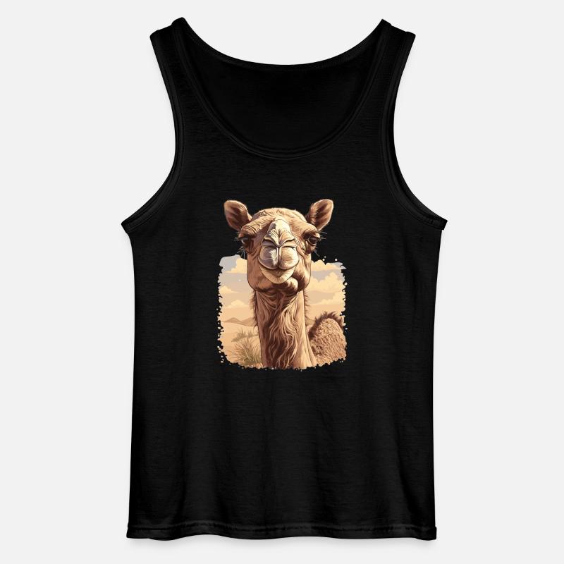 Camel Kamele Kamel - Gildan Männer Tank Top - Schwarz