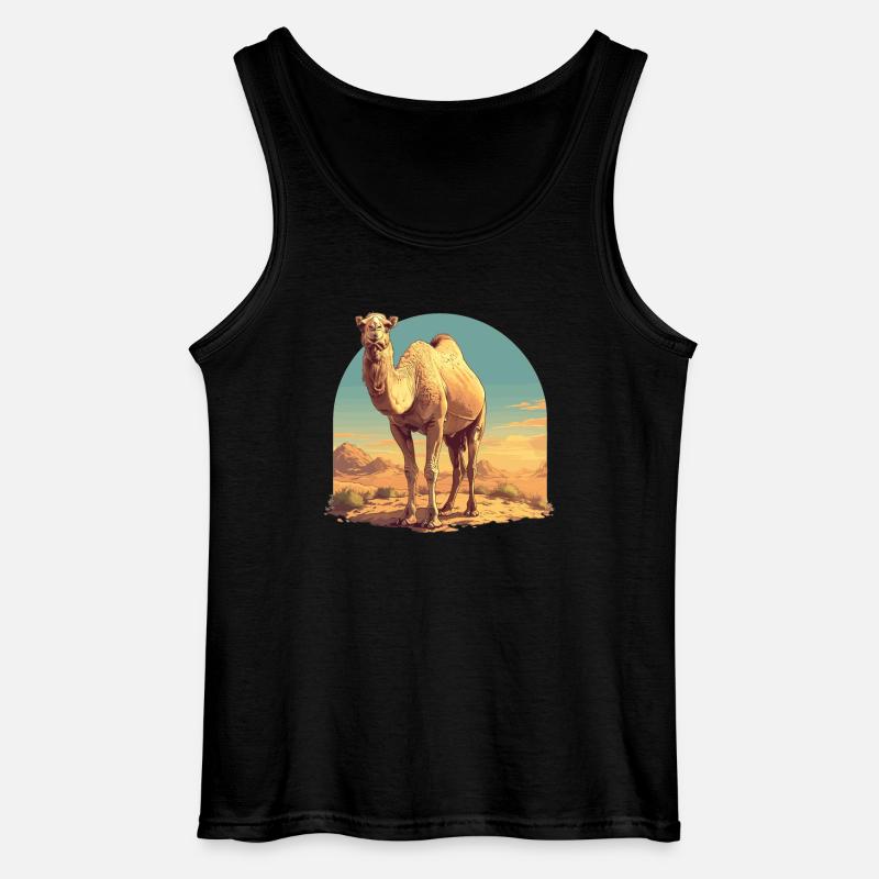 Camel Kamele Kamel - Gildan Männer Tank Top - Schwarz