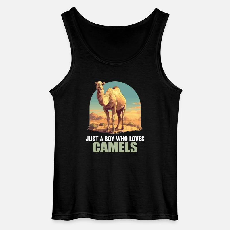 Camel Kamele Kamel - Gildan Men’s Tank Top - black