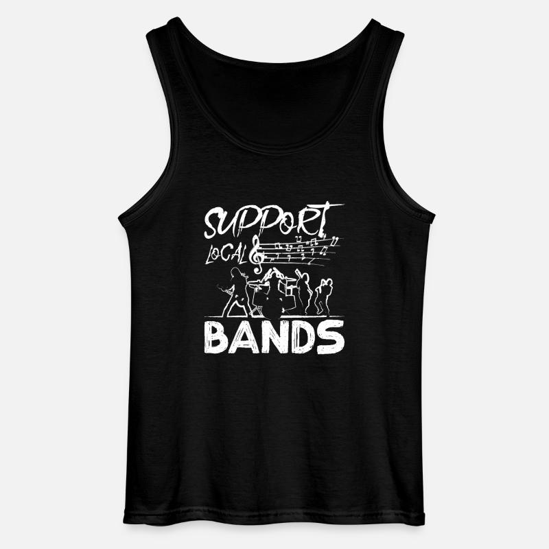 Support local bands - Gildan Men’s Tank Top - black