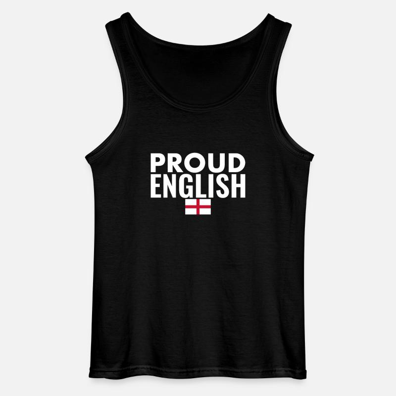 Fier drapeau anglais anglais Angleterre - Débardeur Gildan Homme - noir