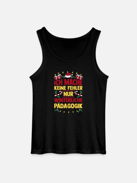 Santa Claus Christmas School Teacher - Gildan Men’s Tank Top - black