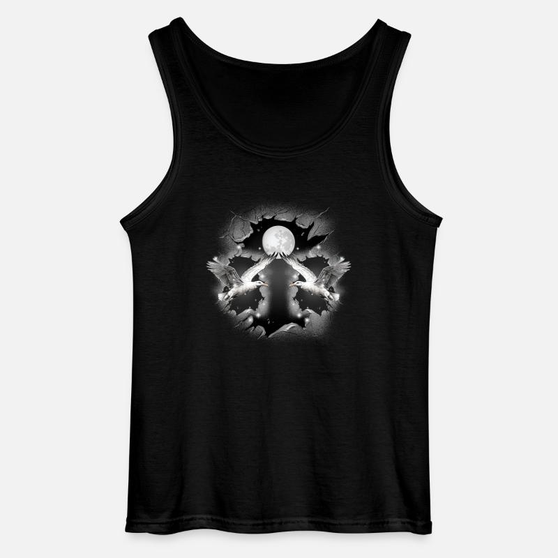Möwe mystisch maritim Möwen - Gildan Männer Tank Top - Schwarz