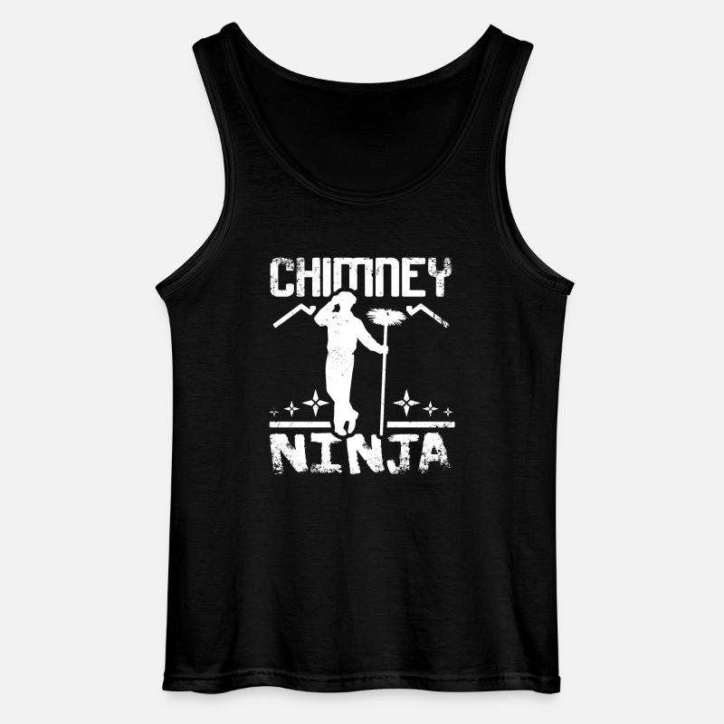 Chimney sweep ninja - Gildan Men’s Tank Top - black