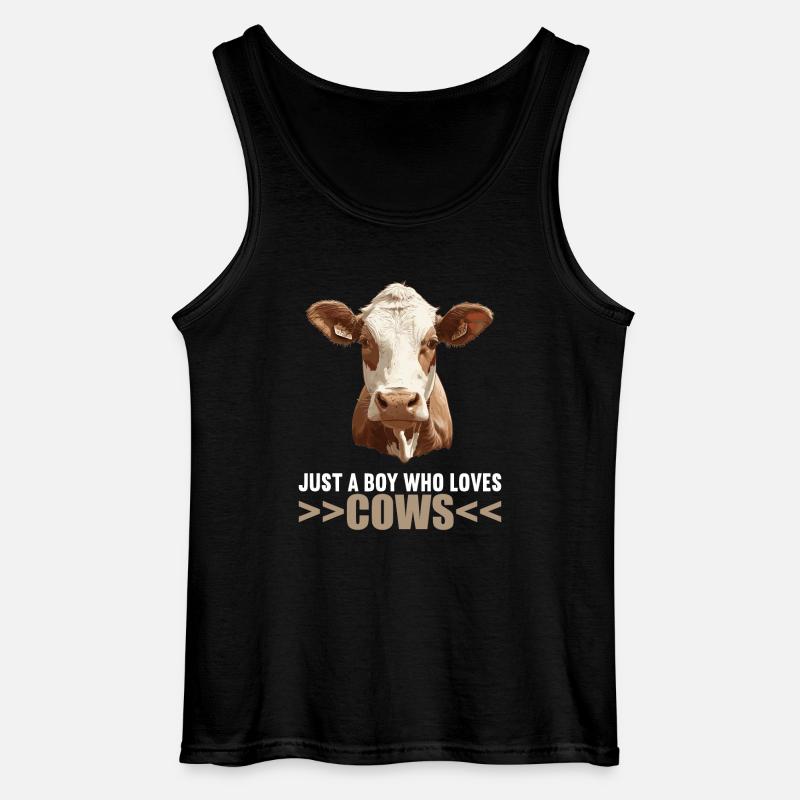 Kühe Kuh - Gildan Männer Tank Top - Schwarz