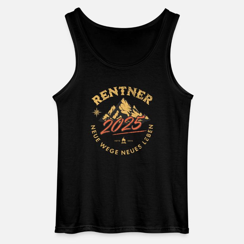 Rentner 2025 - Gildan Männer Tank Top - Schwarz