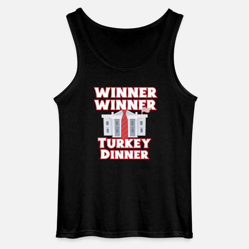  Gewinner thanksgiving dinner - Gildan Männer Tank Top - Schwarz