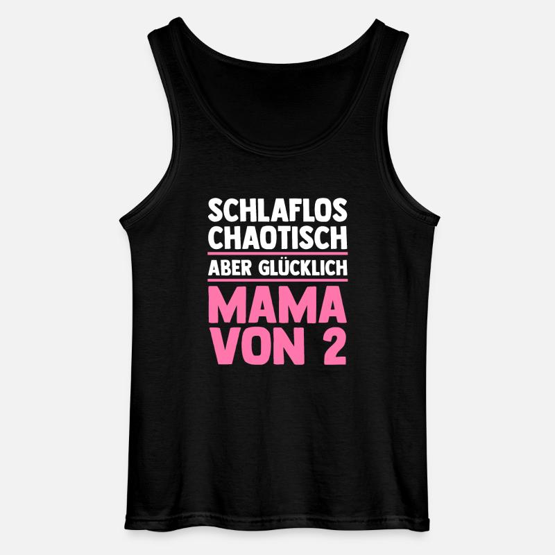 Mama Von 2 Kindern - Gildan Männer Tank Top - Schwarz