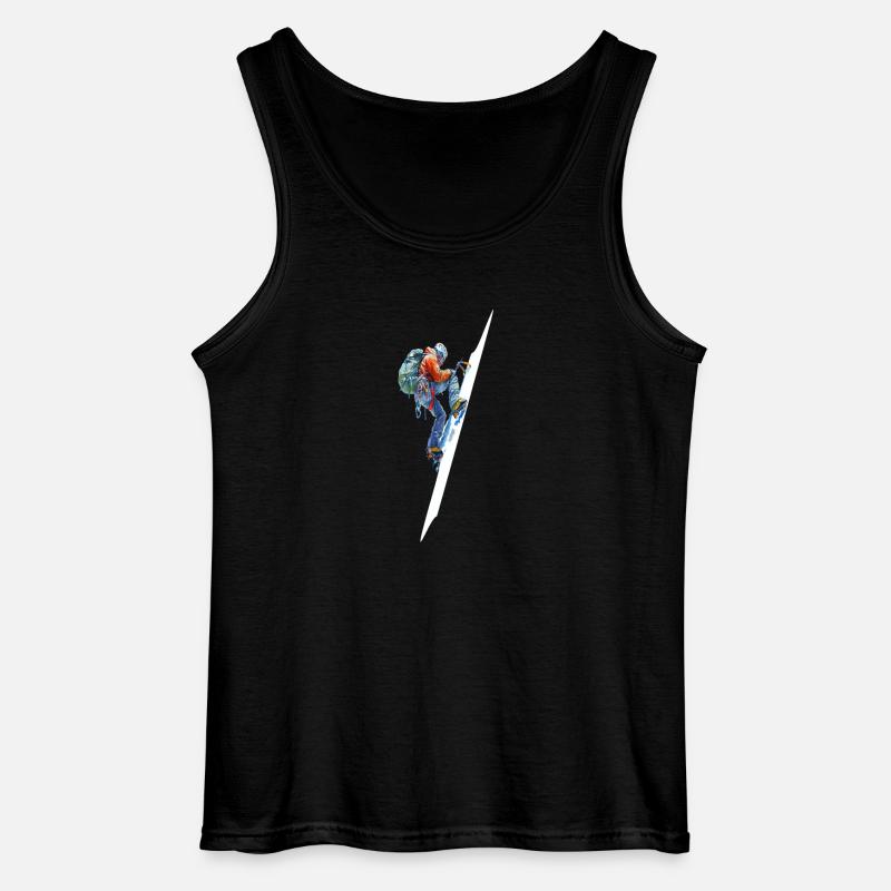 Extrem-Eiskletterer-Abenteuer Extreme Climber - Gildan Männer Tank Top - Schwarz