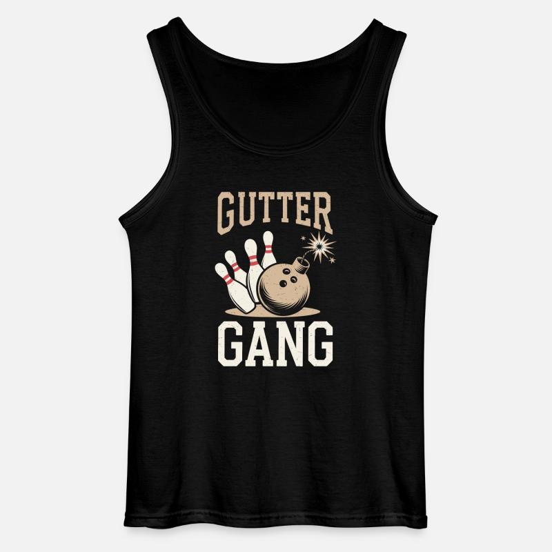 Gutter Gang Bowler Bowling - Gildan Männer Tank Top - Schwarz