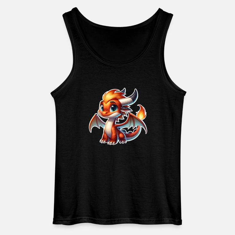 Drache - Gildan Männer Tank Top - Schwarz