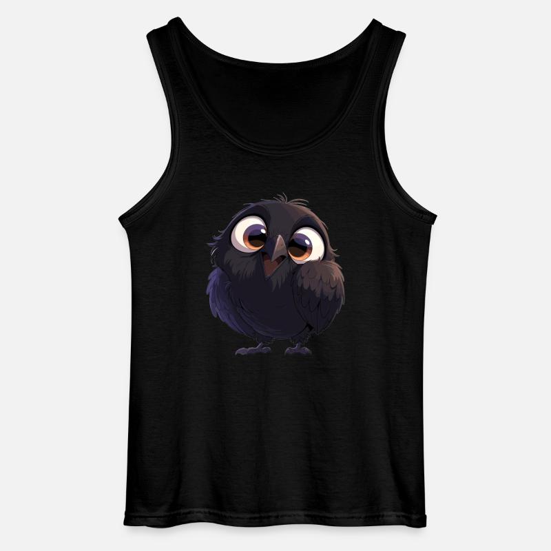 Krähen Krähe - Gildan Männer Tank Top - Schwarz