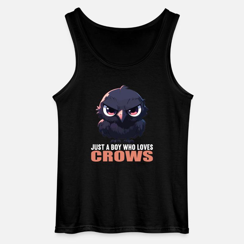 Krähen Krähe - Gildan Männer Tank Top - Schwarz