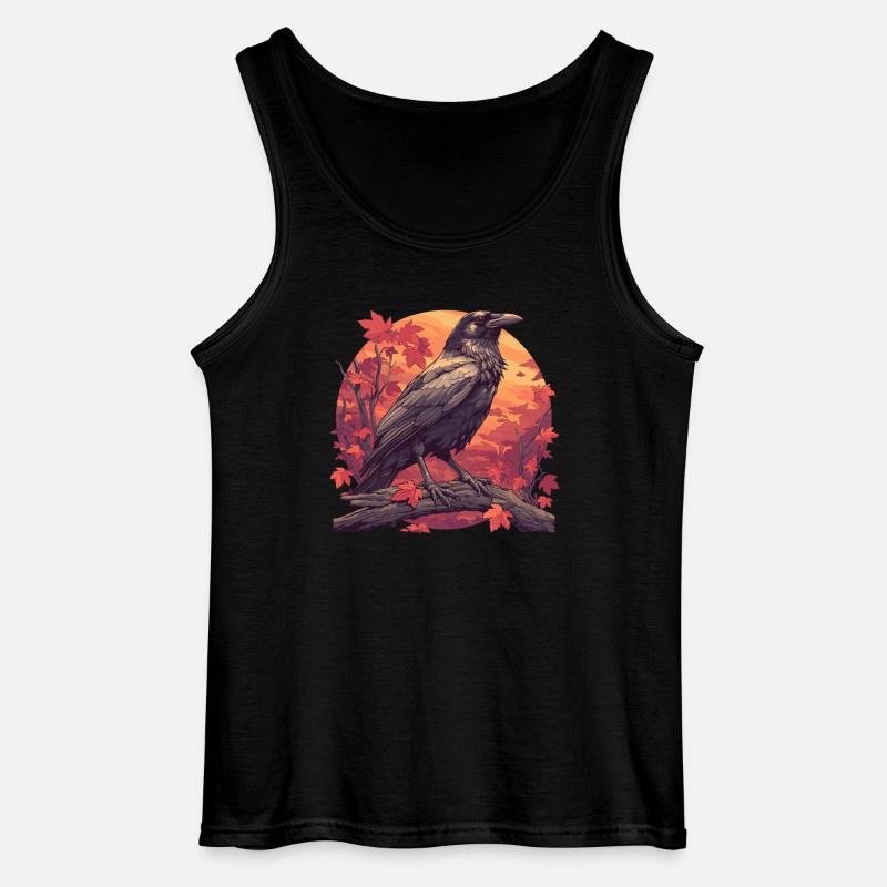 Krähen Krähe - Gildan Männer Tank Top - Schwarz