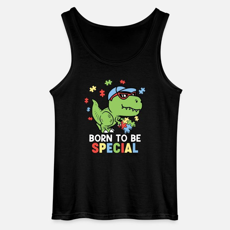 Autismus Autistisch - Gildan Männer Tank Top - Schwarz