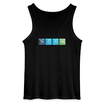 Techno Liebhaber Periodensystem Chemie - Gildan Männer Tank Top - Schwarz - Vorne - AI Model Male 185 dark (185cm)