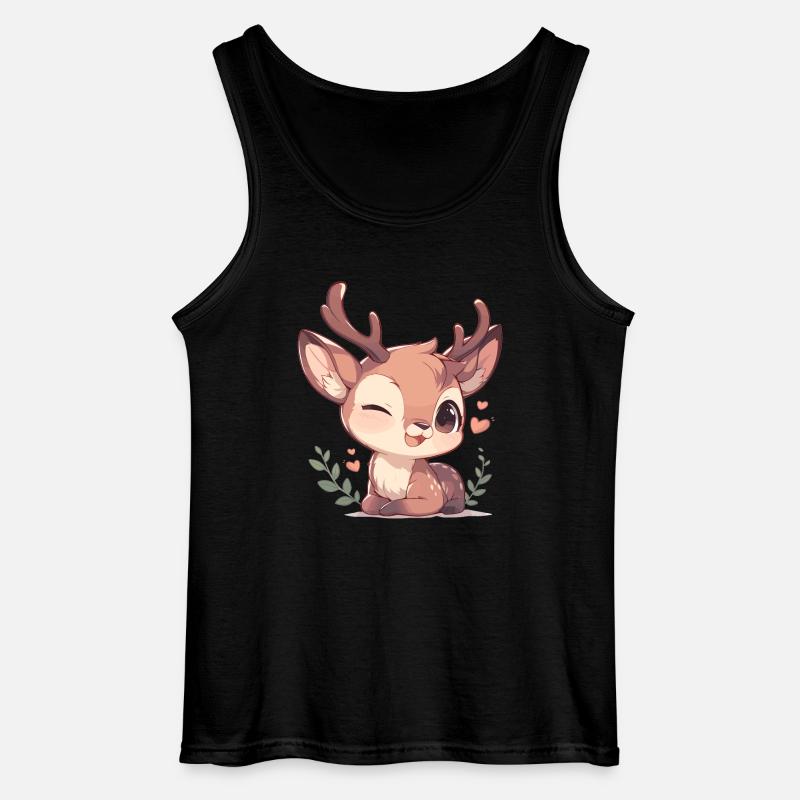 Hirsche Hirsch - Gildan Männer Tank Top - Schwarz