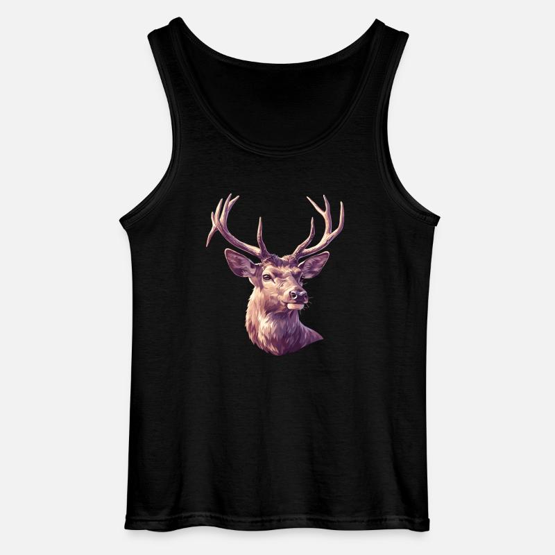 Hirsche Hirsch - Gildan Männer Tank Top - Schwarz