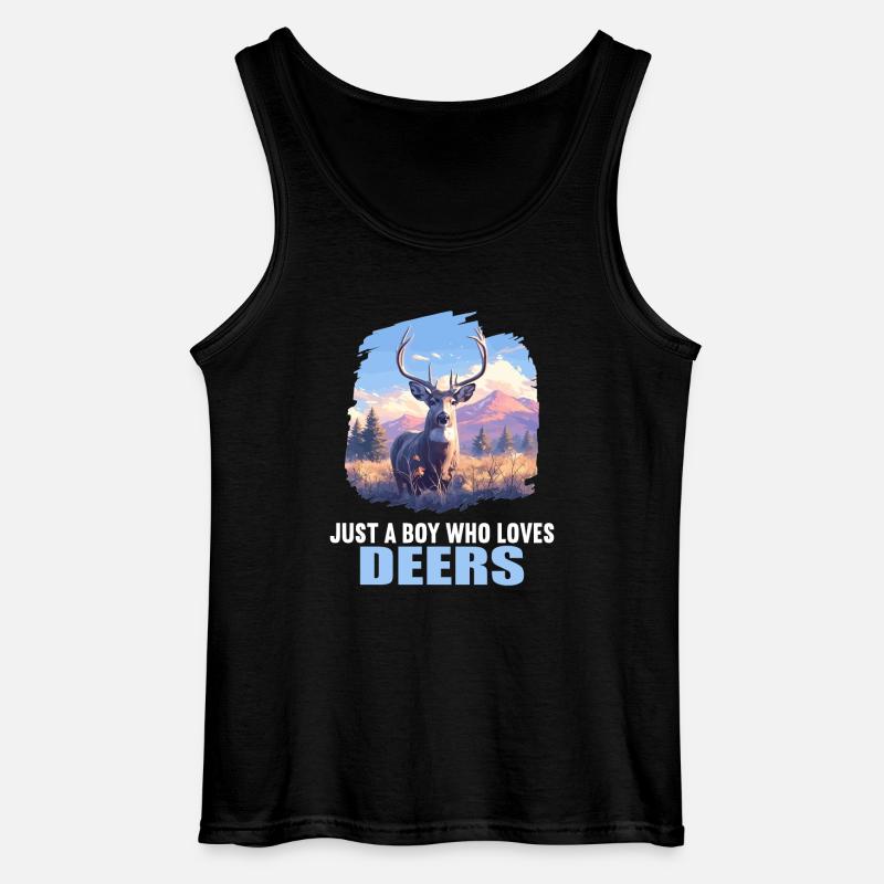 Hirsche Hirsch - Gildan Männer Tank Top - Schwarz