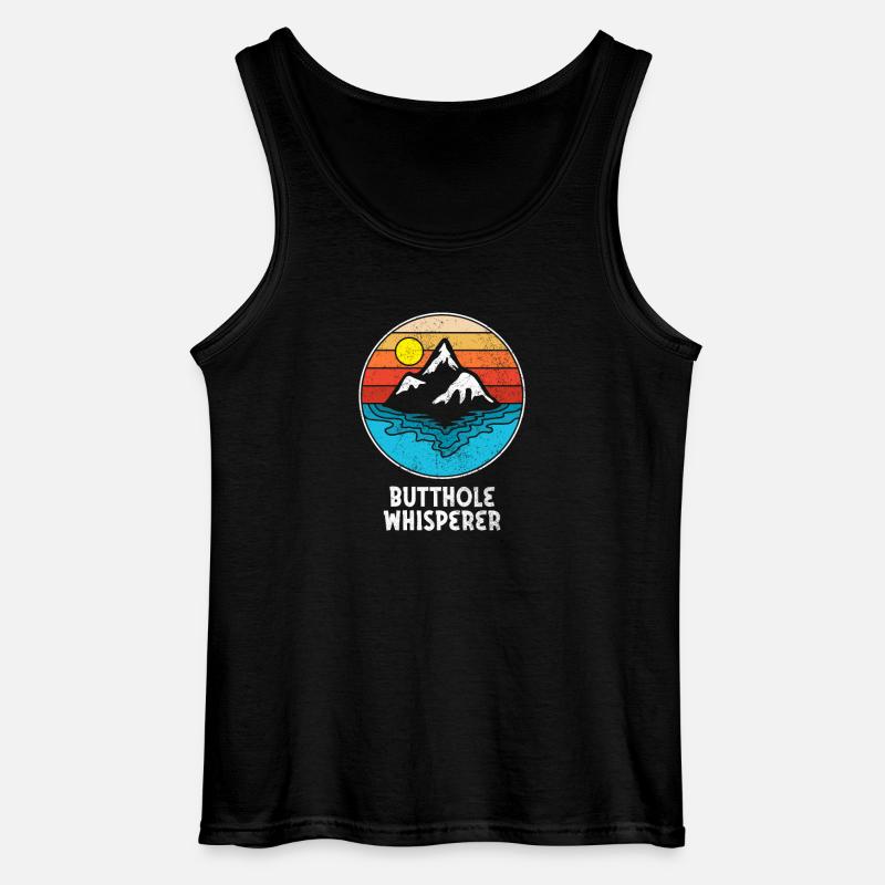 Arschloch-Flüsterer - Gildan Männer Tank Top - Schwarz