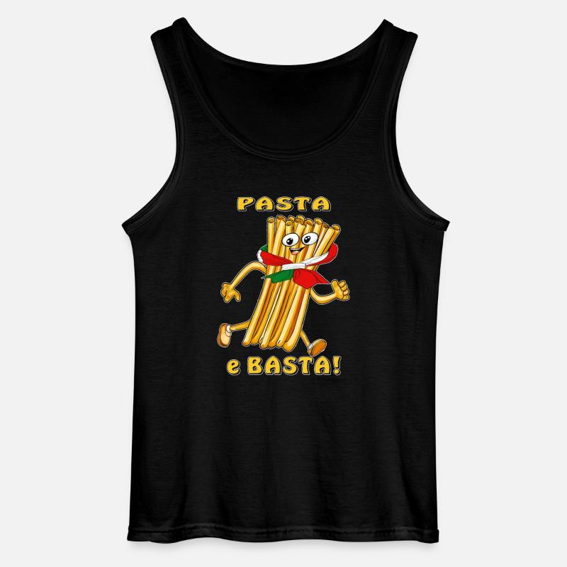 Pasta e Basta - Gildan Männer Tank Top - Schwarz