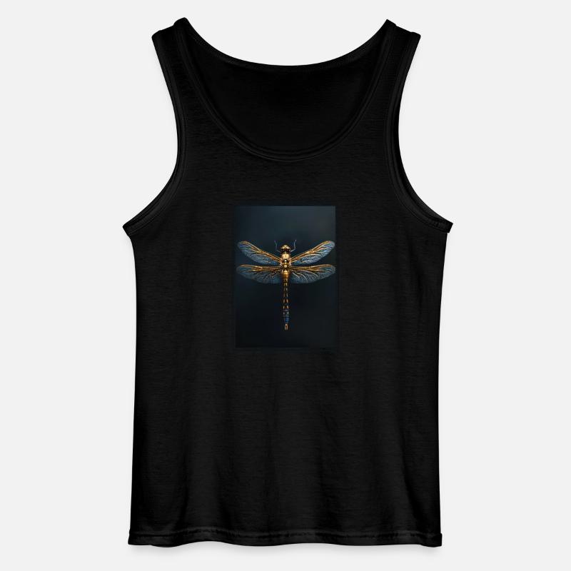 Libellen Libelle - Gildan Männer Tank Top - Schwarz