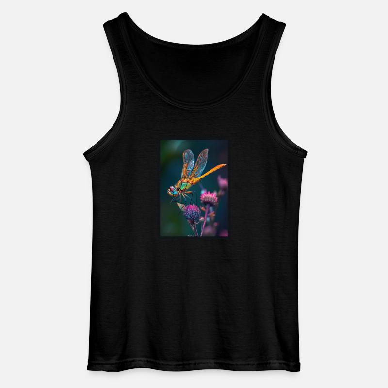 Libellen Libelle - Gildan Männer Tank Top - Schwarz
