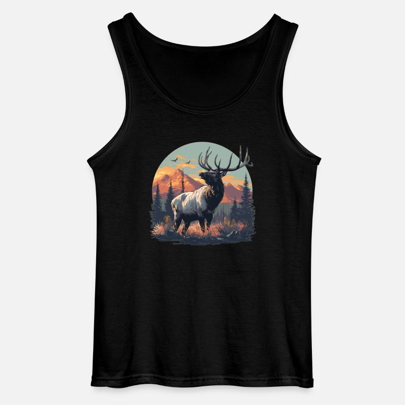 Moose Moose - Gildan Men’s Tank Top - black