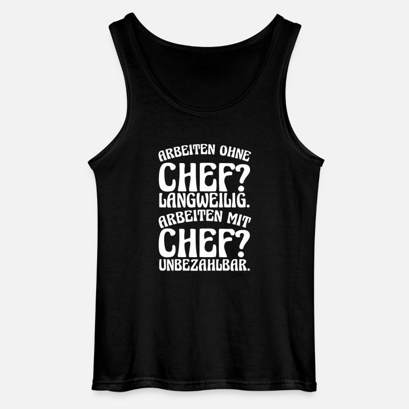 Teamleiter Chef Abschied - Gildan Männer Tank Top - Schwarz
