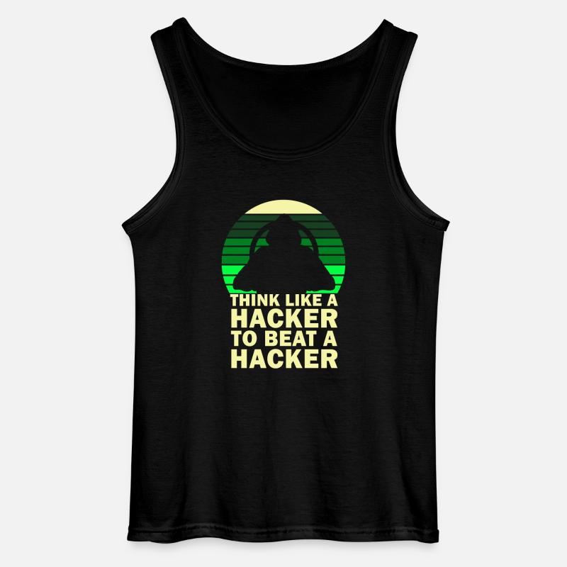 Ethical Hacker Cybersecurity Expertise - Gildan Men’s Tank Top - black