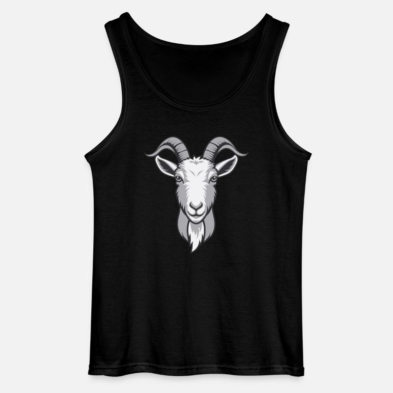 Ziege Ziegenbock - Gildan Männer Tank Top - Schwarz