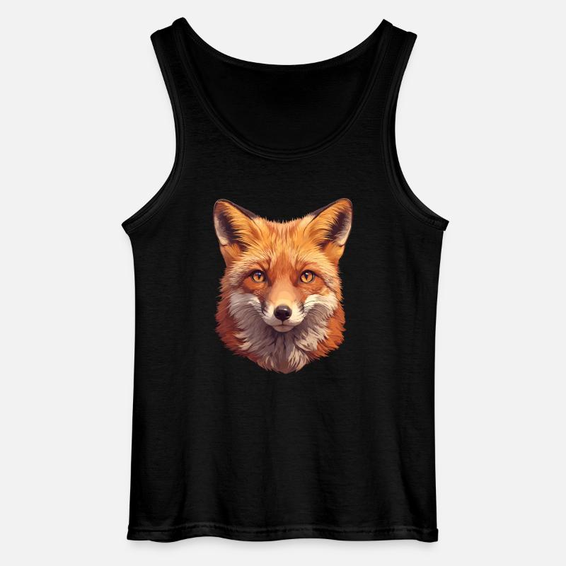 Foxes Fox - Gildan Men’s Tank Top - black