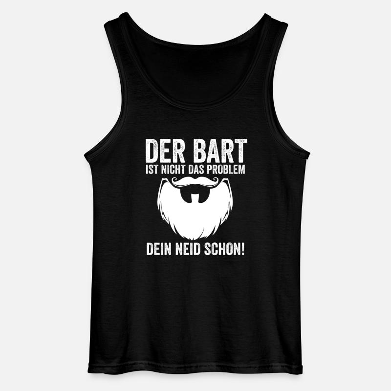 Bearded Bearded Beard - Gildan Men’s Tank Top - black