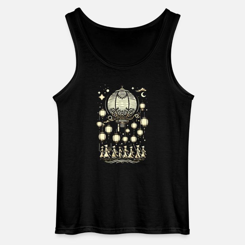 Laternenumzug, Lampion - Gildan Männer Tank Top - Schwarz