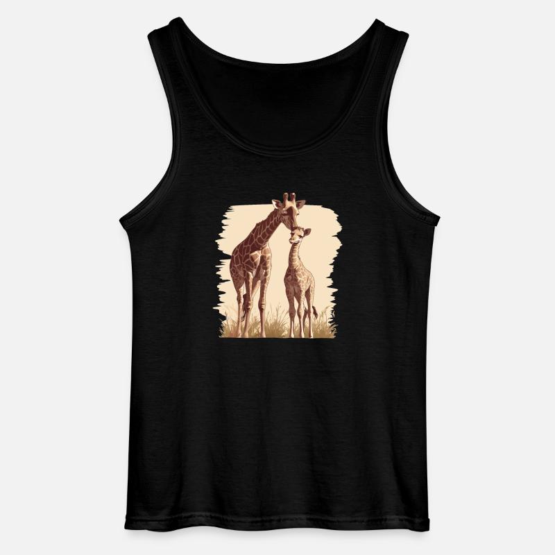 Giraffen Giraffe - Gildan Männer Tank Top - Schwarz