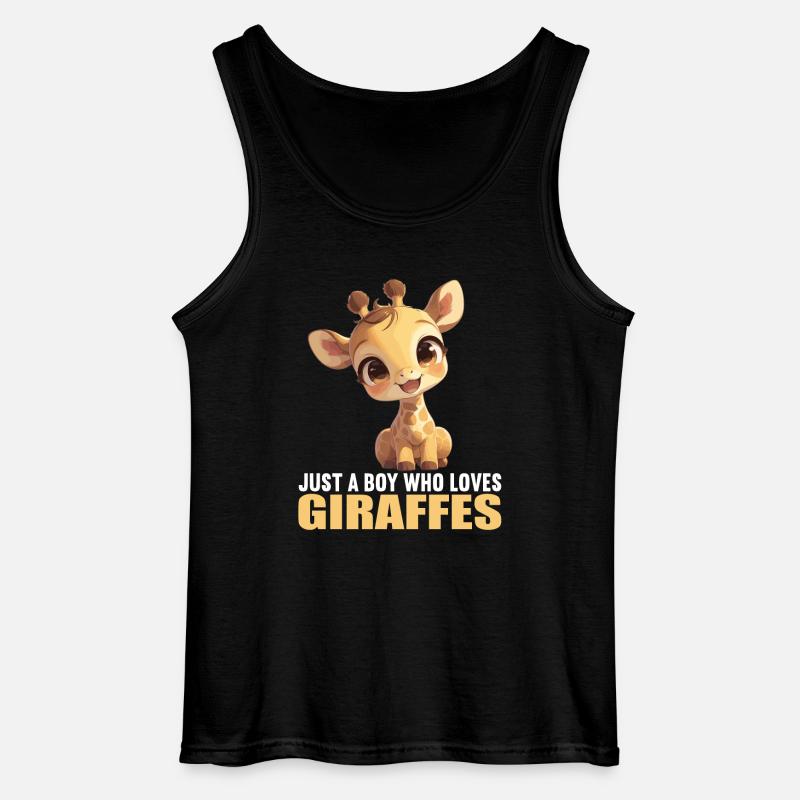 Giraffes Giraffe - Gildan Men’s Tank Top - black