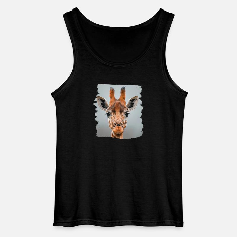 Giraffes Giraffe - Gildan Men’s Tank Top - black