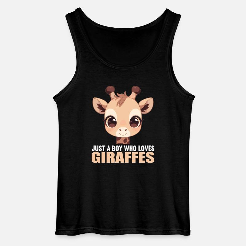 Giraffes Giraffe - Gildan Men’s Tank Top - black