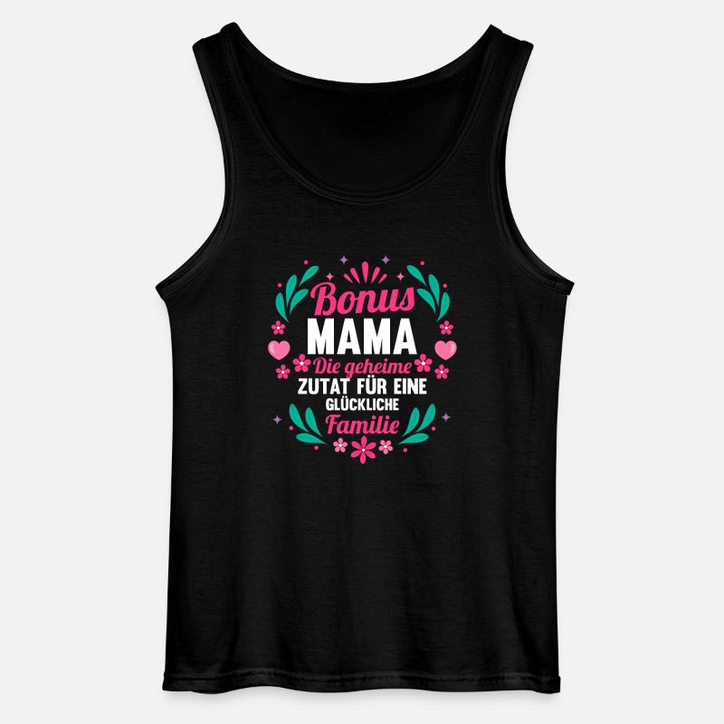 Stiefmutter Pflegemutter Ziehmutter Bonusmama - Gildan Männer Tank Top - Schwarz